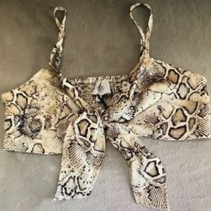 Snake crop top